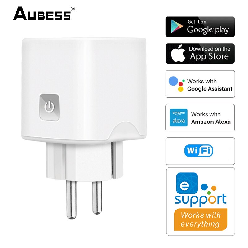 Smart Socket EU 10A WiFi Smart Plug Wireless EWelink APP Control Timer Plug Smart Home Automation Works With Alexa Google Home
