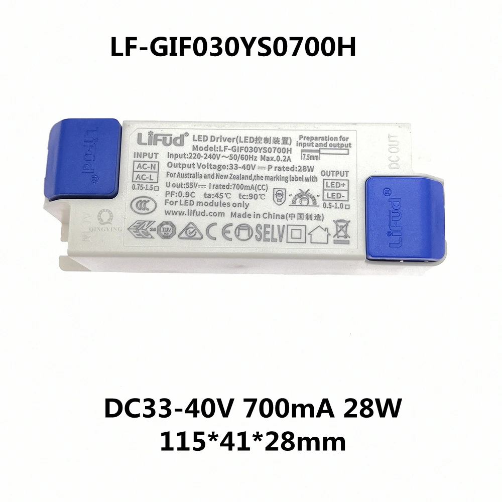 No Flicker LiFud LED Driver LF-GIRxxxYS Series 135mA 200mA 300mA 450mA 600mA 700mA 900mA 1000mA 1200mA 1300mA 1400mA 1500mA: Yellow