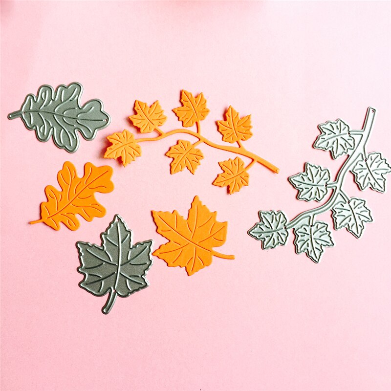 Maple Leaf Cutting Dies Stencils Scrapbook Album Embossing Card DIY Craft Decor N1HA