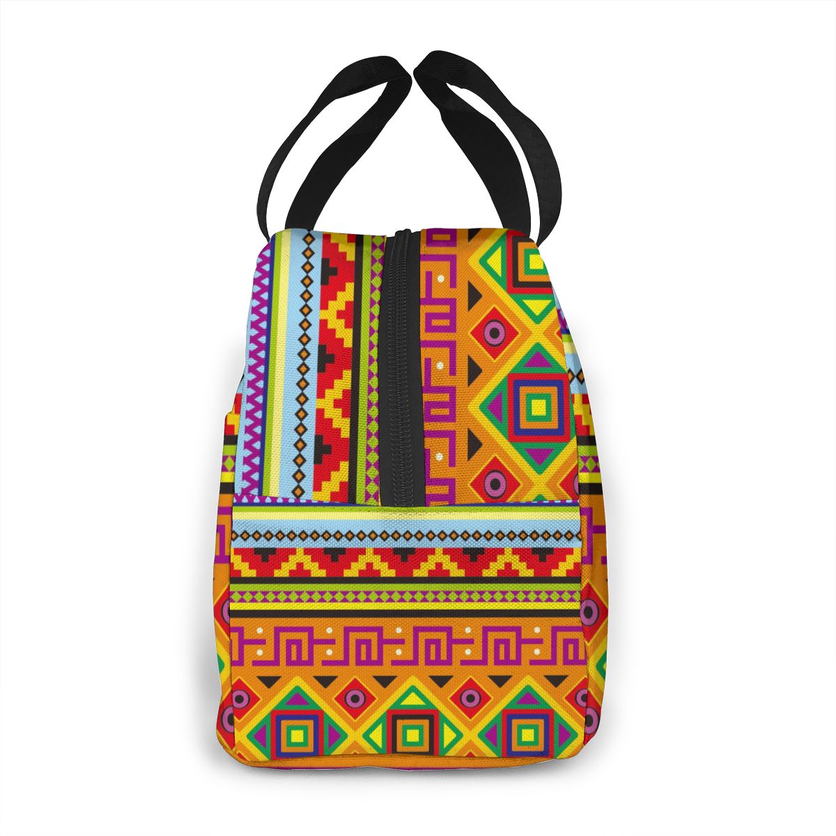 Portable Lunch Bag Mexican Pattern Thermal Insulated Lunch Box Tote Cooler Bag Bento Pouch Lunch Container Food Storage Bag