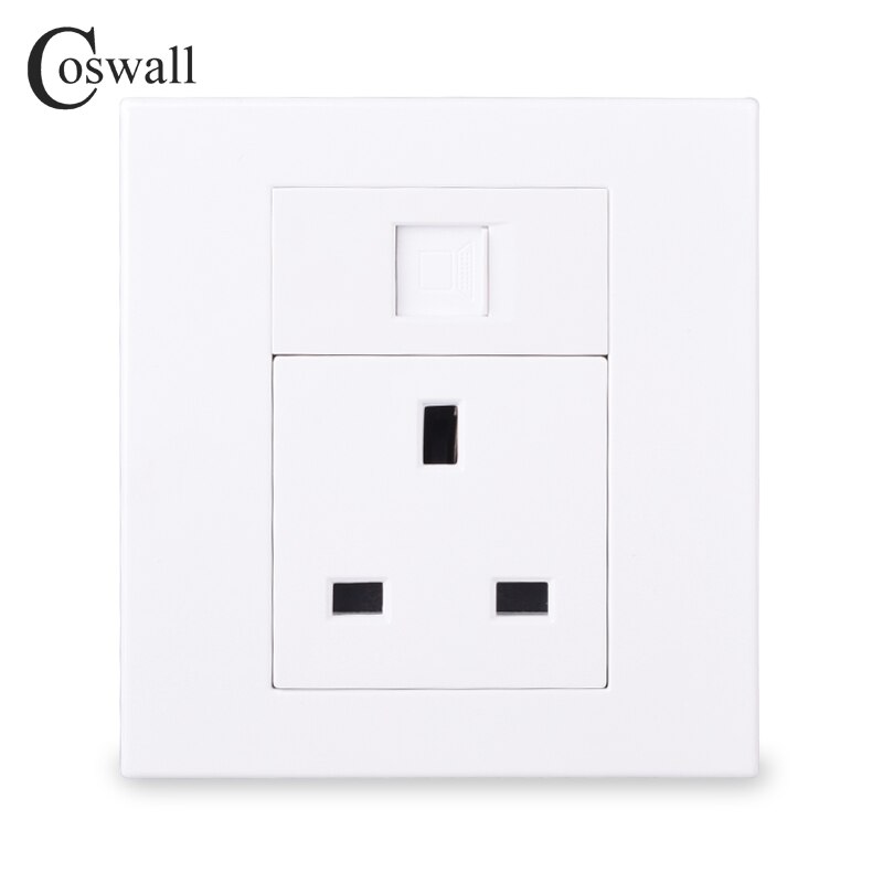 Coswall PC Panel UK Standard British Wall Socket +... – Grandado