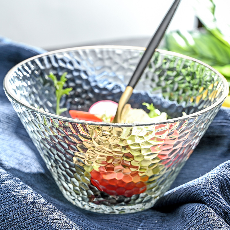 2 stk 16-16.9cm fransk gennemsigtigt glas salat tallerken skål sauce suppe skål frugt dessert æg kage krydderier køkkenværktøj bestik