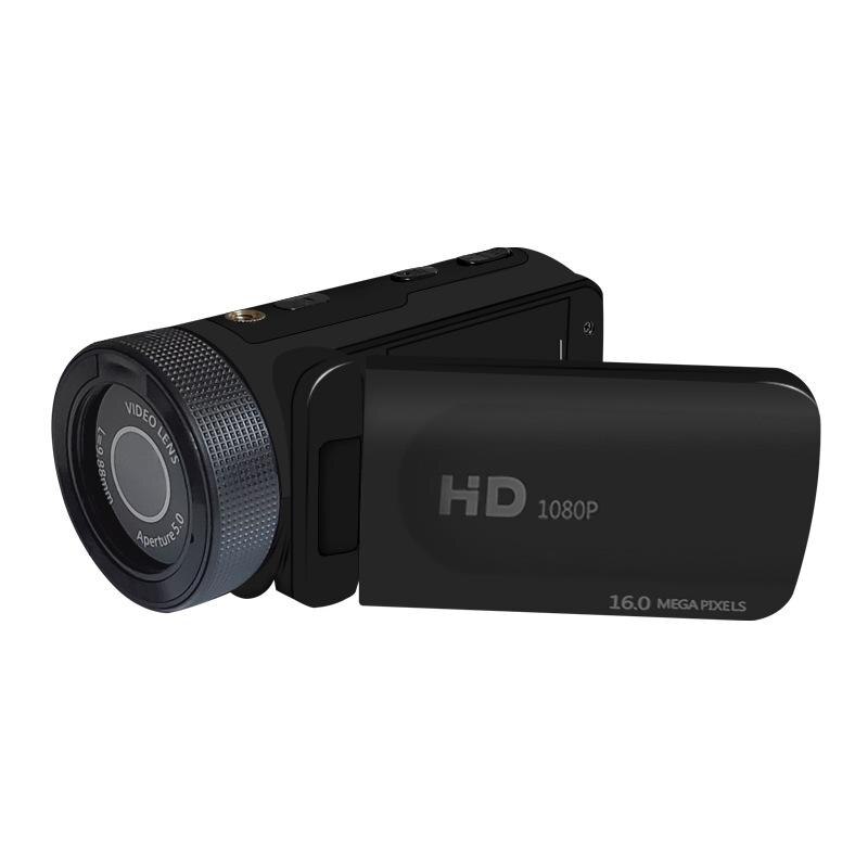 Hd 1080P Professionele Digitale Video Camera Camcorder Met Microfoon Fotografische Machine 16 Miljoen Pixels Dv Audio Camcorder: Black standard