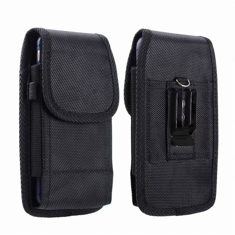 Telefoonhoesje oxford stoffen tas telefoonhoesje voor oneplus 8 hoesje leren hoes flip heuptasje riem telefoonhoesje voor oneplus 8 pro