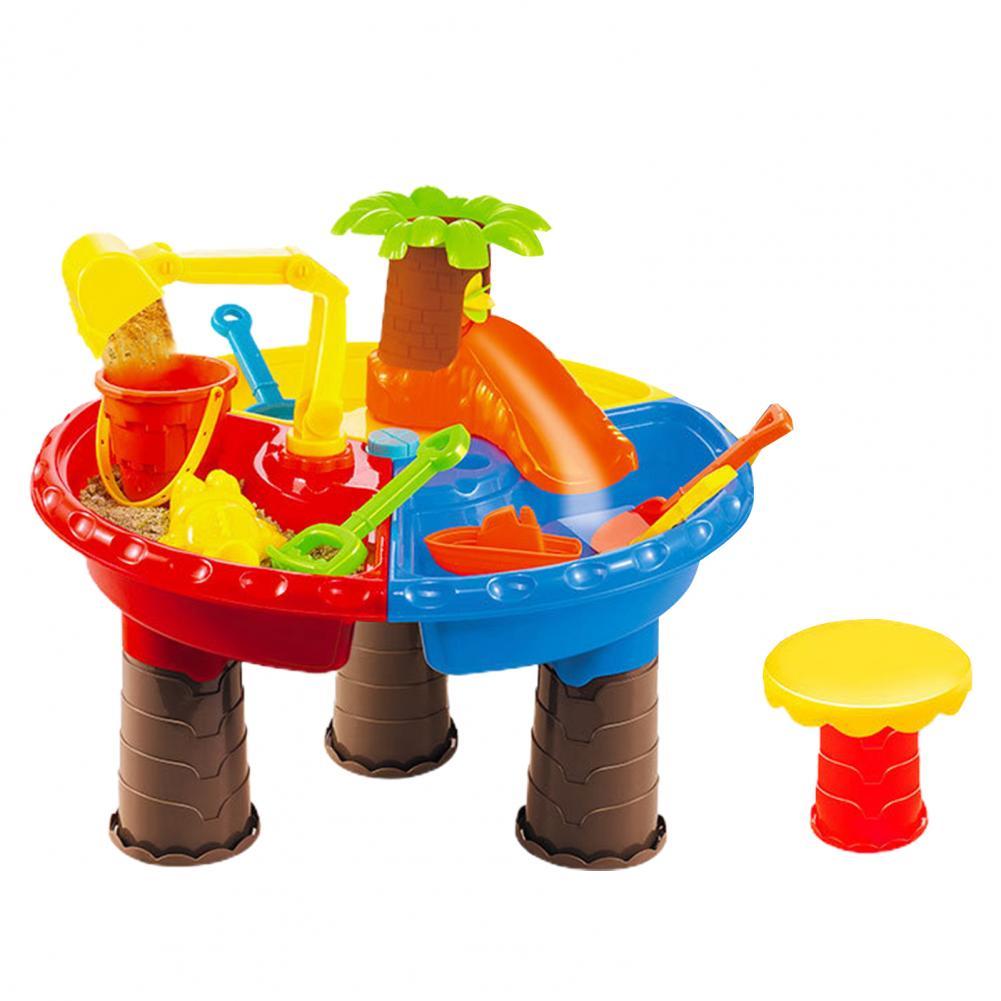 1 Set Innovatieve Glad Oppervlak Multi-Raster Spelen Tafel Speelgoed Strand Zand Tafel Draagbare Vakmanschap:  A