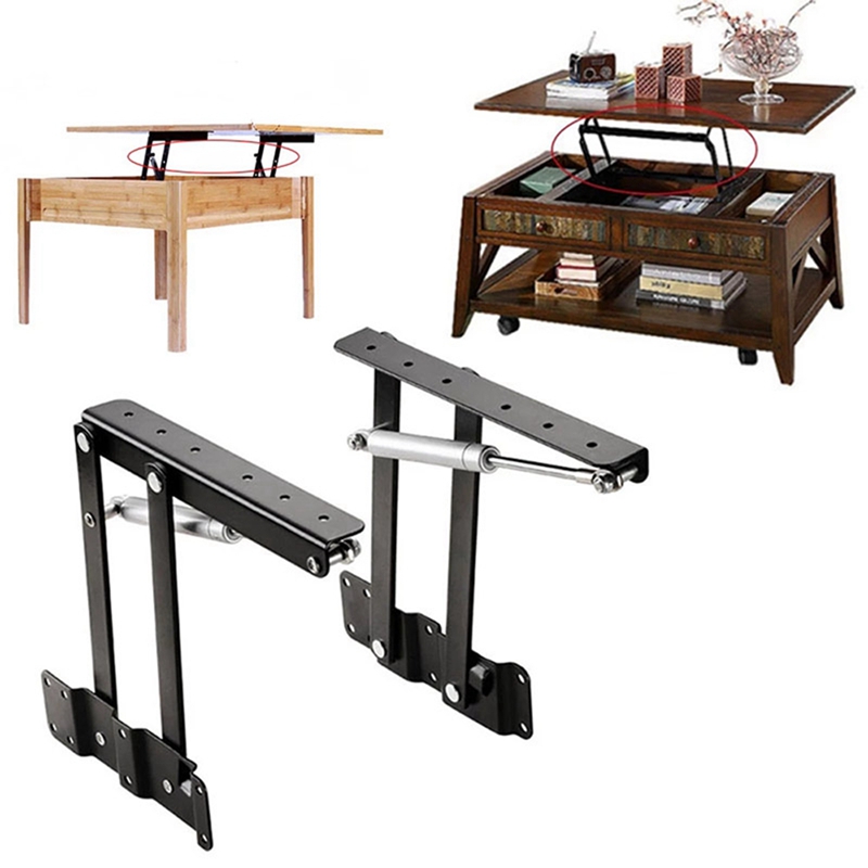 2Pcs Tafel Scharnieren Lift Salontafel Top Opvouwbare Mechanisme Hardware Meubels Tillen Vouwen Kast Scharnier