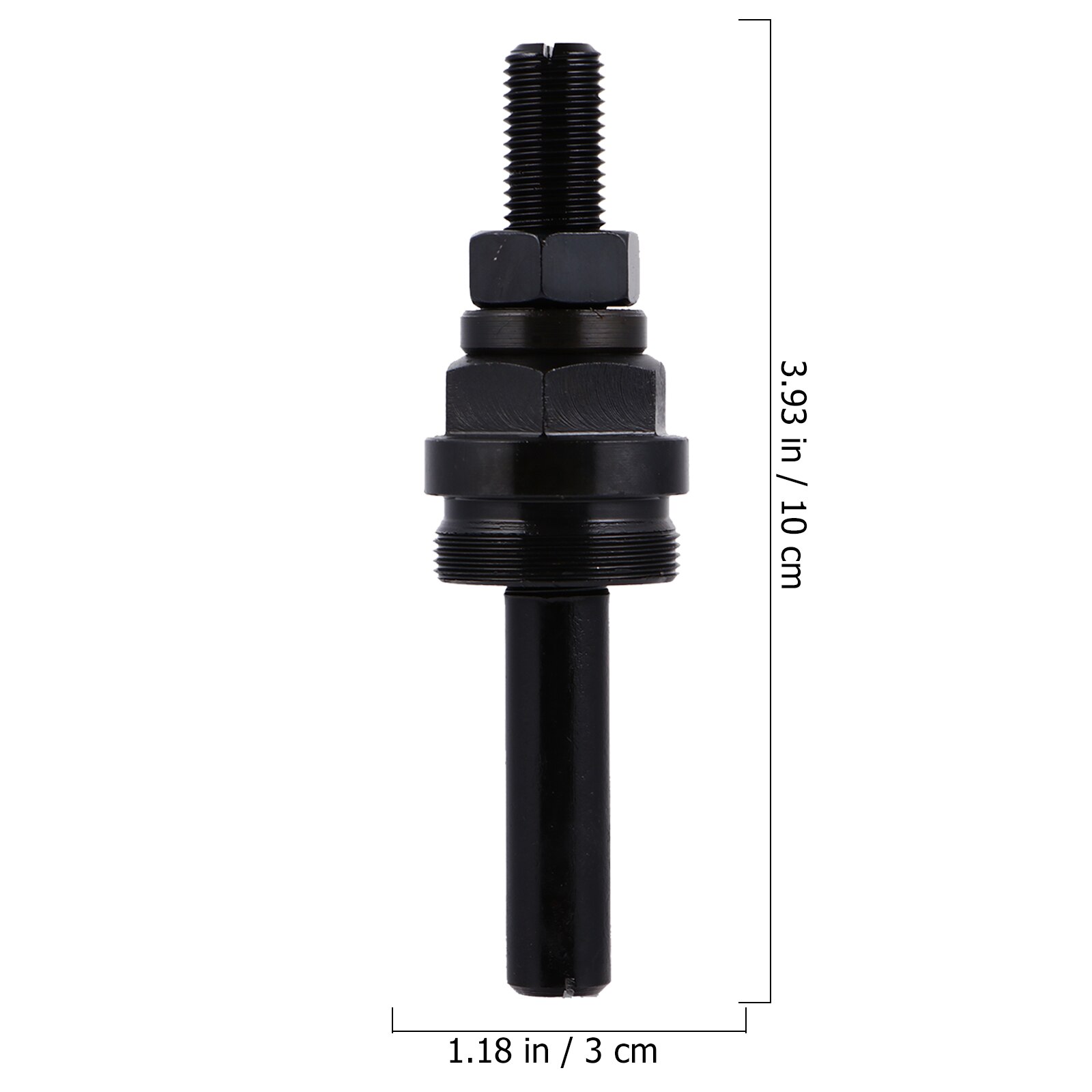 5C Adjustable Threaded Collet Stop Set Fit for Lathe Chucker Mill and CNC (Black
