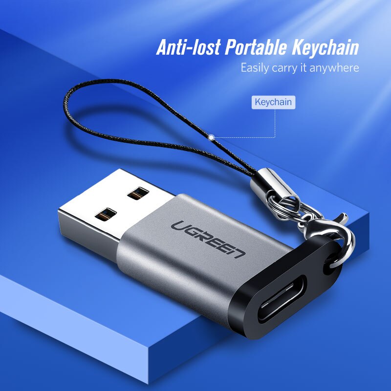 Ugreen adattatore USB C USB 3.0 maschio a USB tipo C adattatore Micro femmina per Laptop Samsung Xiaomi 10 auricolare adattatore da USB C a USB