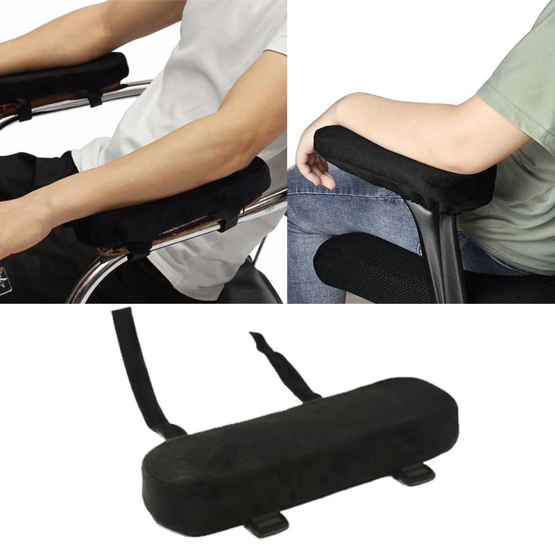 1pc Chair Armrest Pads Ultra-Soft Memory Foam Elbow Pillow Support Universal Fit For Home or Office Chair For Elbow Relief