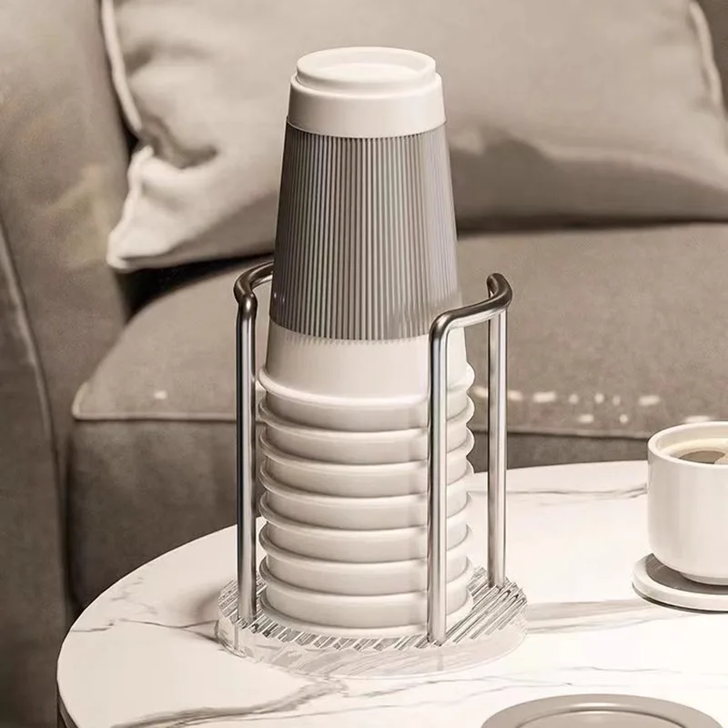 Simple Paper Cup Holder, Disposable Storage Rack, Multifunctional Coffee and Milk Tea Storage Rack Extractor