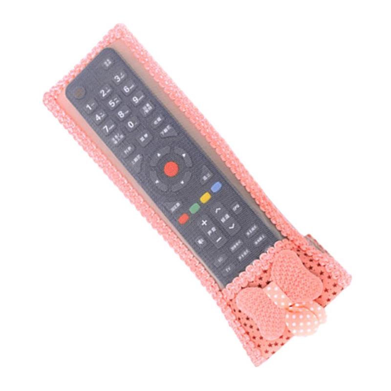 Drei Größe Tuch Fernbedienung Schutzhülle Xiaomi Apple Tv Film Fall für Home Elektrische Appliance Organizer Paket: Pink / M(21x8cm)