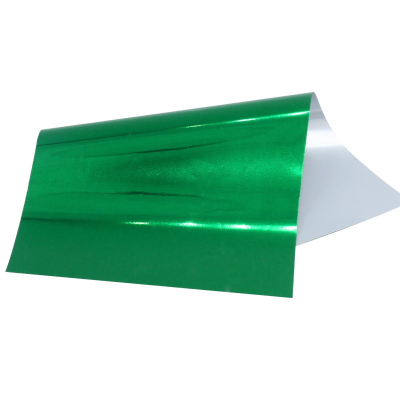Green Stamping Foil Paper Holographic Transfer Laminator Foil for DIY Arts Craft Christmas Cards: 50pcs