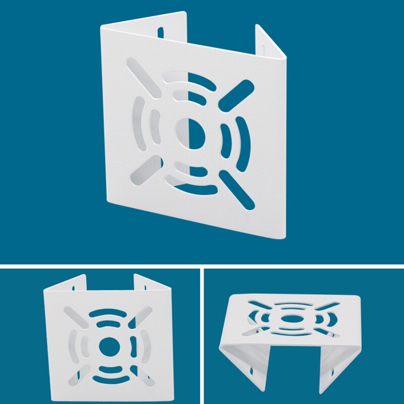 Universal Vertical Pole Mount Adapter with 2 Stainless Steel Loop, Wall Mounting Brackets for CCTV Security Camera Stand