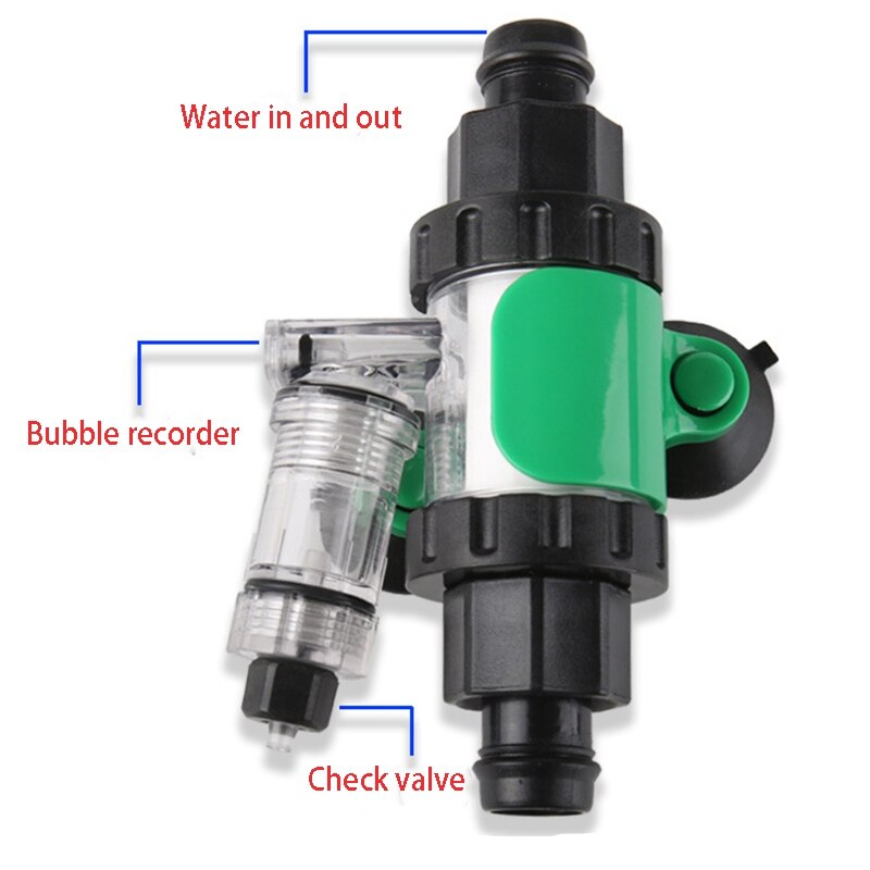 3 functies  in 1 aquarium extern  co2 diffuser verstuiver reactor kit terugslagklep bellenteller aquariumbenodigdheden