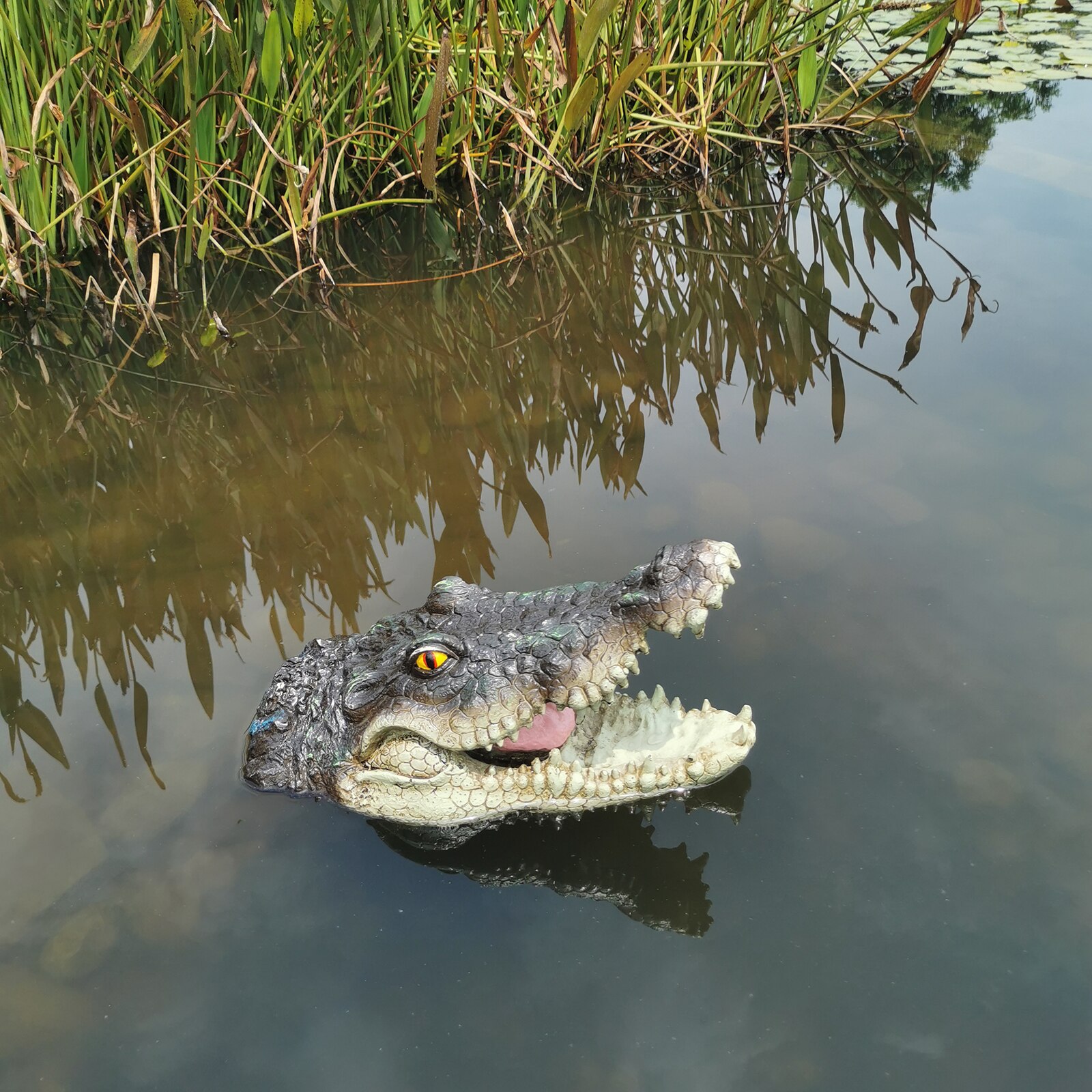 Alligator Floating Crocodile Decoy for Pool Pond Park Goose Birds Away: style 5