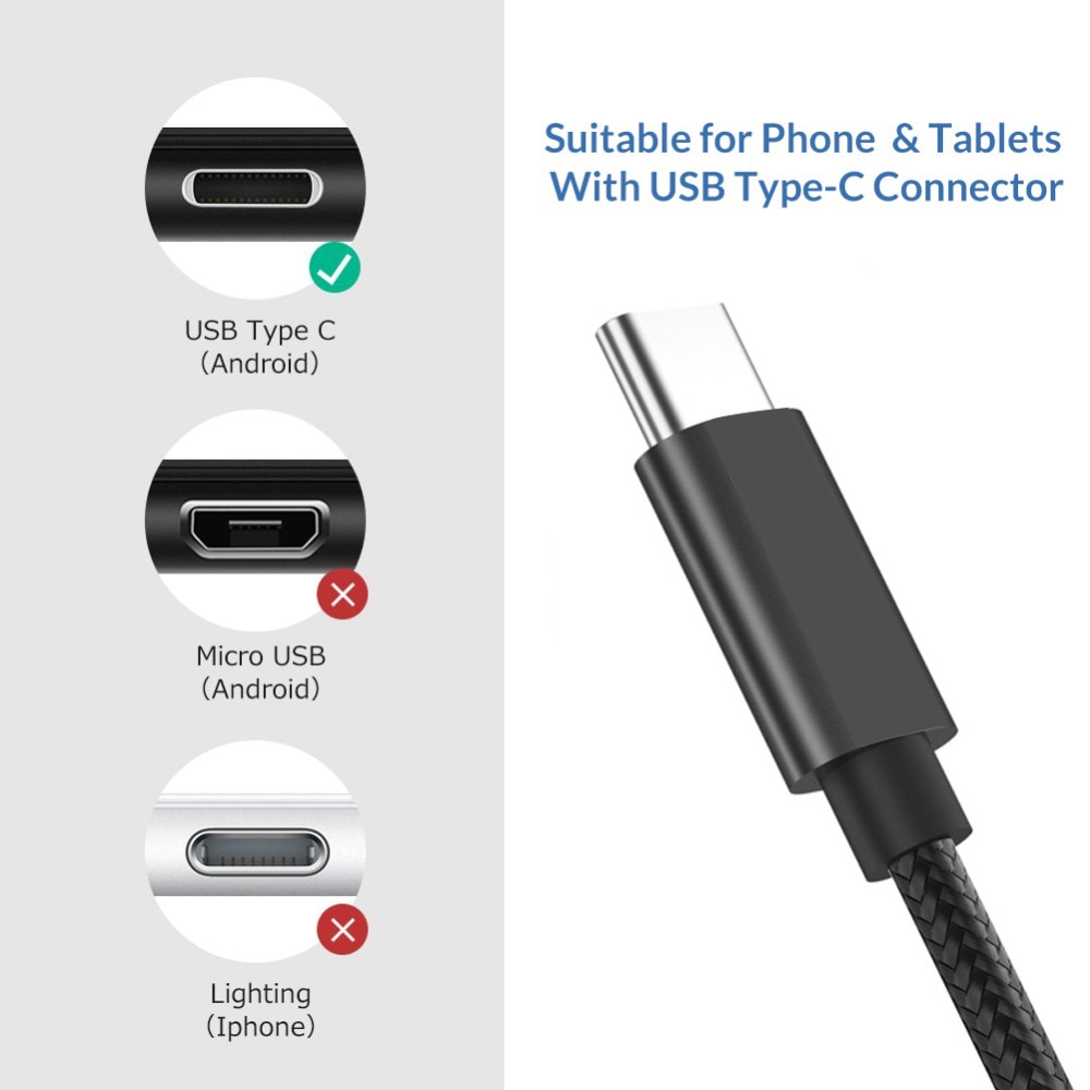 USB Typ C Kabel S9 S8 Plus Samsung Typ C USB Kabel 2A Schnelle Ladegerät Daten S8 Note8 C5 C7 c9 pro S8 Aktive für huawei P10 P9 plus