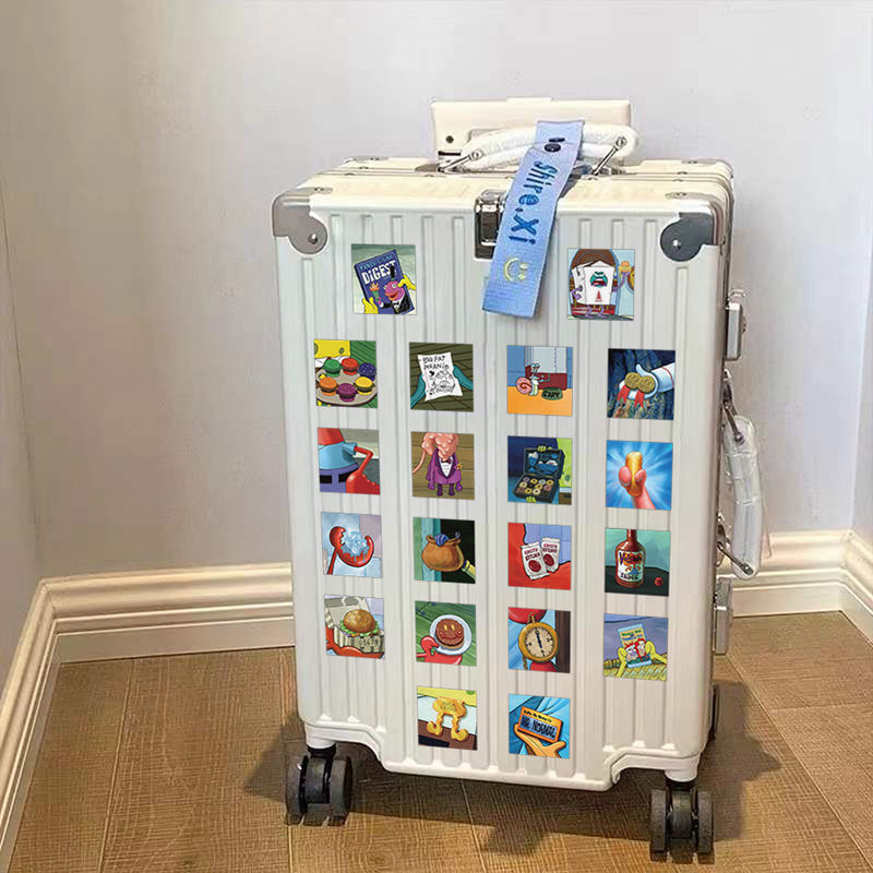 60 STKS SpongeBob SquarePants Plog Patrick Star Stickers Leuke Cartoon Mobiele Telefoon Case Bagage Laptop Stickers