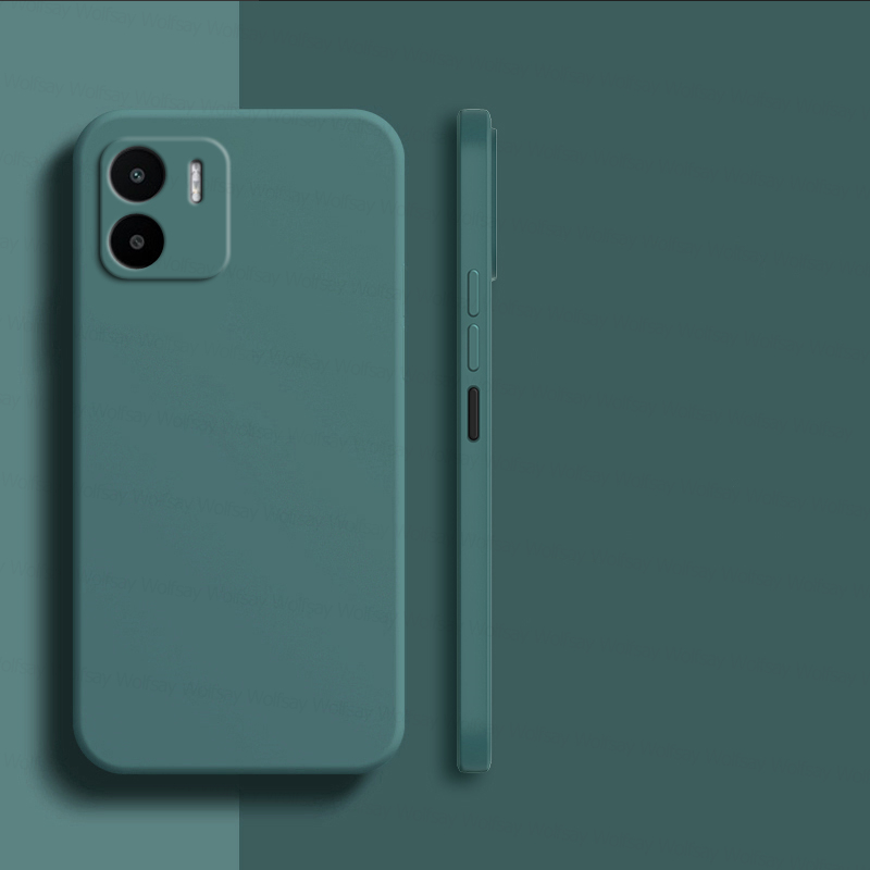 For Xiaomi Redmi A2 Case Xiaomi Redmi A1 A2 Plus Cover Luxury Shockproof TPU Liquid Silicone Phone Back Cover Xiaomi Redmi A2: CANVAS / Black Green