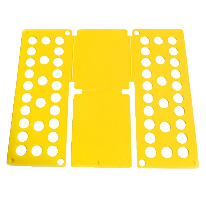 Fold Easy T Shirt Magic Lazy Clothes Folding Board Closet Organizer Adult Kids Tshirt Clothing Folder Organizer Laundry Storage: Yellow