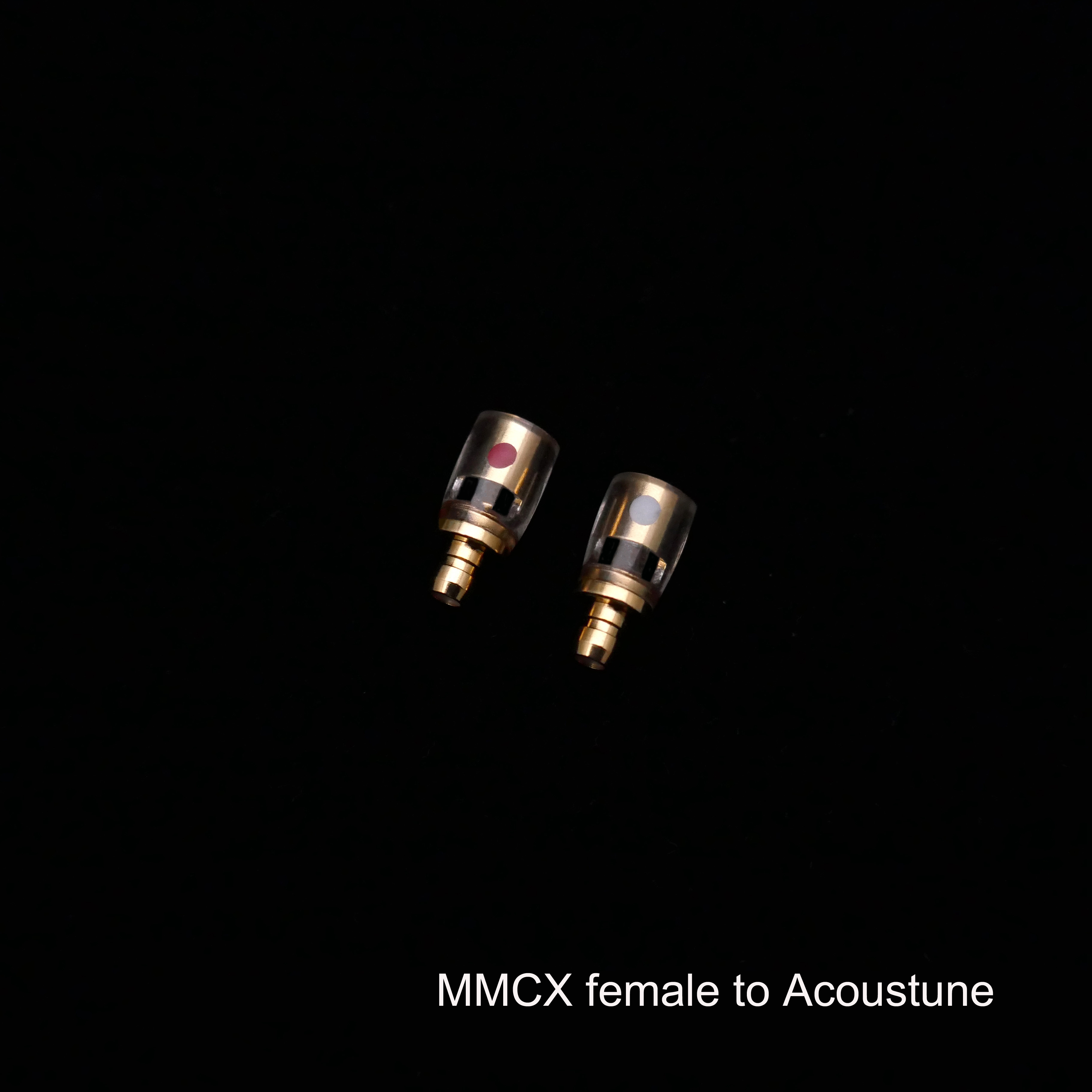 MMCX/0.78MM męski na acoustane UE IPX pentacon ucho MMCX kobiece słuchawki konwersja Pin końcówka do konwersji Adapter: BRĄZOWA