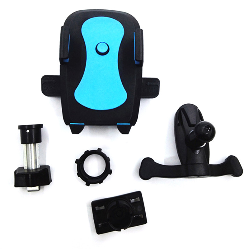 Universal vuggemontering mobiltelefon holder stativ cykel motorcykel bil luftventil til iphone samsung mobiltelefon køretøj dekoration