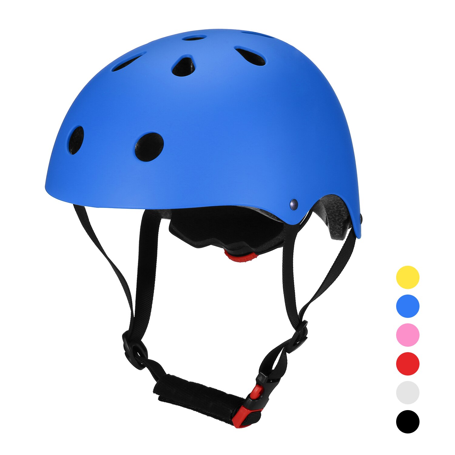 Mtb landevejscykel cykelhjelm multisport sikkerhedshjelm til børn/teenagere/voksne cykling skating skateboarding scooter hjelm: Blå / S