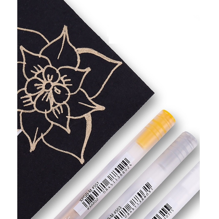 Sakura-rotulador de Color blanco, dorado y plateado, rotulador de pintura para dibujo, arte, papelería japonesa, suministros para oficina y escuela, H6499