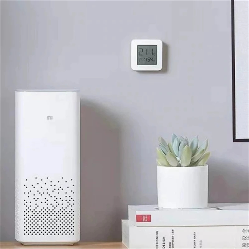 Termômetro digital xiaomi mijia, compatível com bluetooth, sem fio, inteligente, elétrico, aplicativo