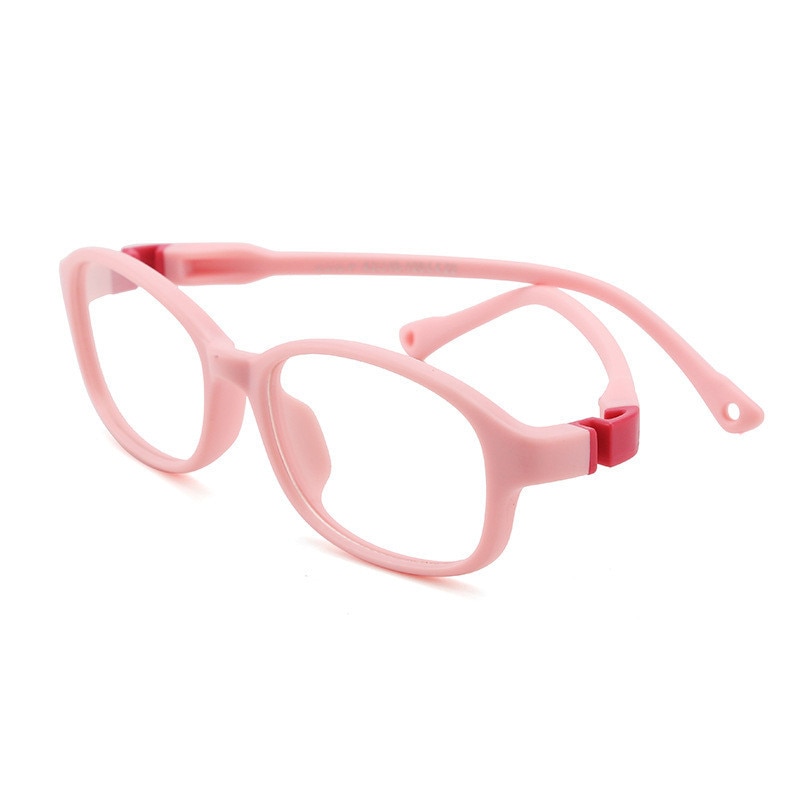Seemfly, gafas desmontable ultraligeras para niños y niñas, montura redonda de silicona suave, gafas para niños, gafas ópticas de Color sólido