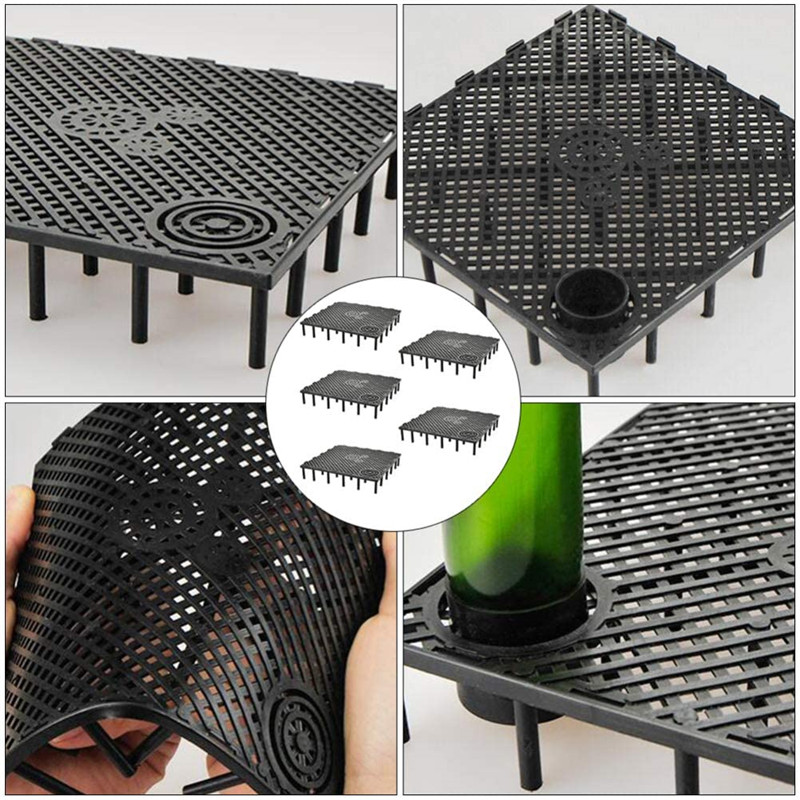 5Pcs Aquarium Bodem Rooster Aquarium Onder Gravel Filter Lade Isolatie Boord Verdeelt Water Filtratie Systeem