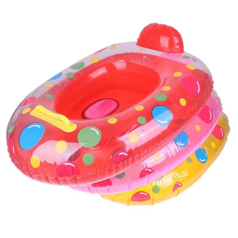 Cartoon anello di nuoto gonfiabile portatile estate nuoto galleggiante acqua divertimento piscina giocattoli anello di nuotata sedile barca Sport acquatici per bambini piccoli