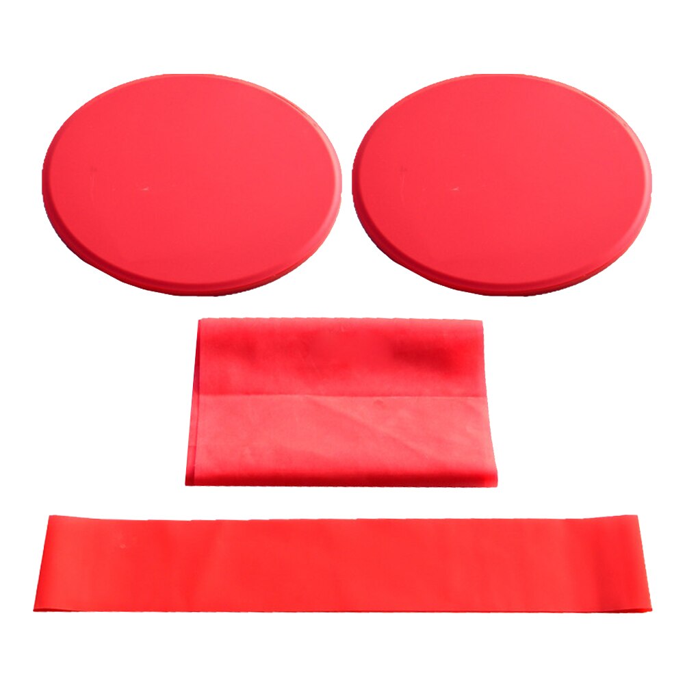 Pilates Strength Training Health Exercise Pull Up Fitness Yoga Gym Sport Resistance Bands Set PVC Workout Elastic Slide Plate