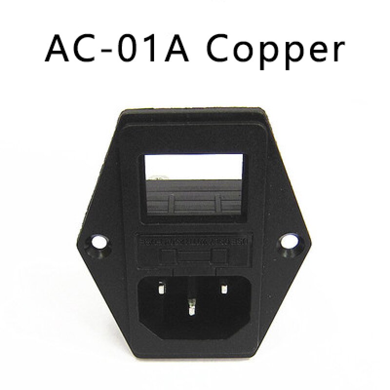 AC-01 IEC320 C14 C13 Fuse switch three-hole power cord charging plug male and female socket AC Power Panel Socket: size 12