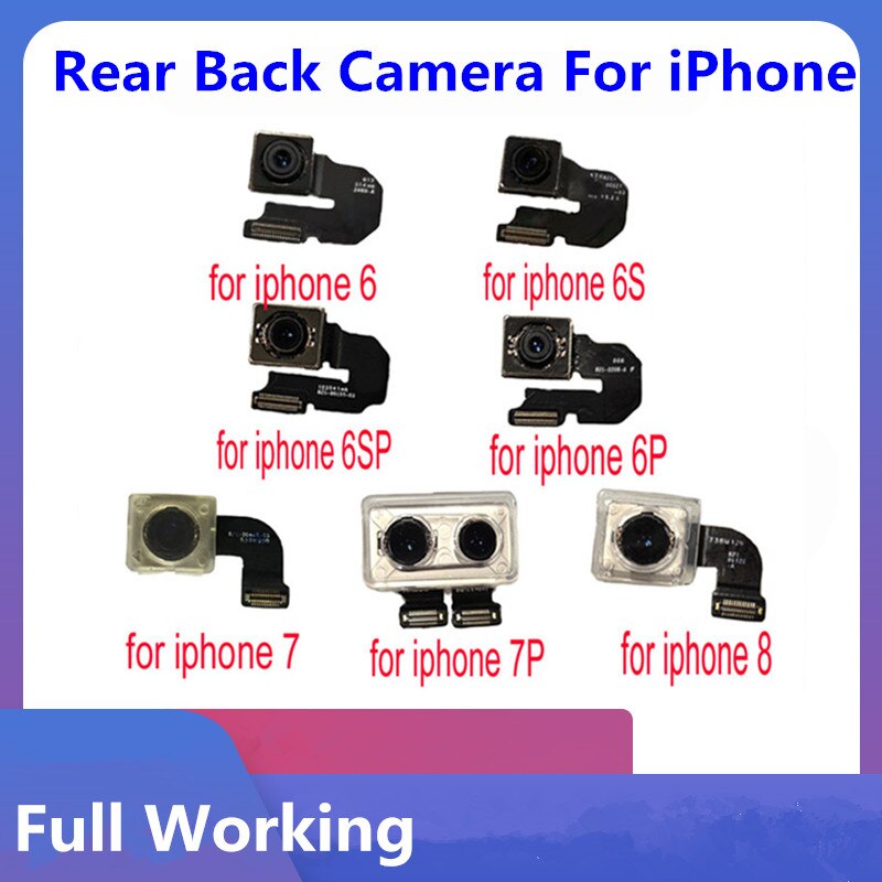 Rear Back Camera Voor Iphone Se 6 6 Plus 6S 6S Plus 7 7 Plus 8 8 Plus X Xs Xr Xs Max Goede Werken Achter Back Camera