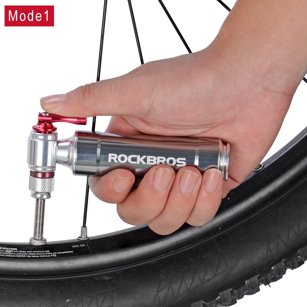 Pompe à Vélo Portable Mini - Haute Pression, Buse Double Tête - Pour VTT, Route, Ballons - Avec Support - 7