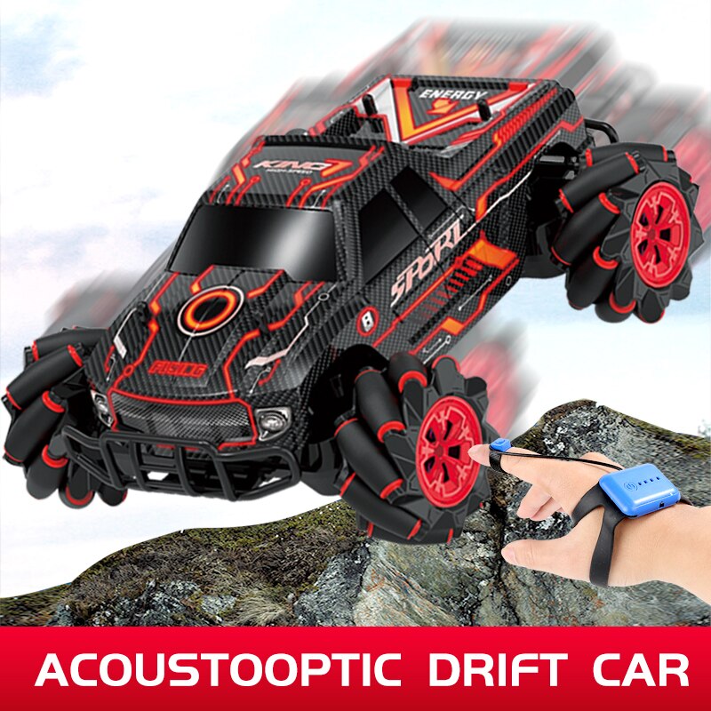 neue RC Auto 2,4G Radio Kontrolle Acoustooptic Drift Auto Spielzeug 360 ° Rotierenden Uhr Geste spüren Lkw Spielzeug für freundlicher