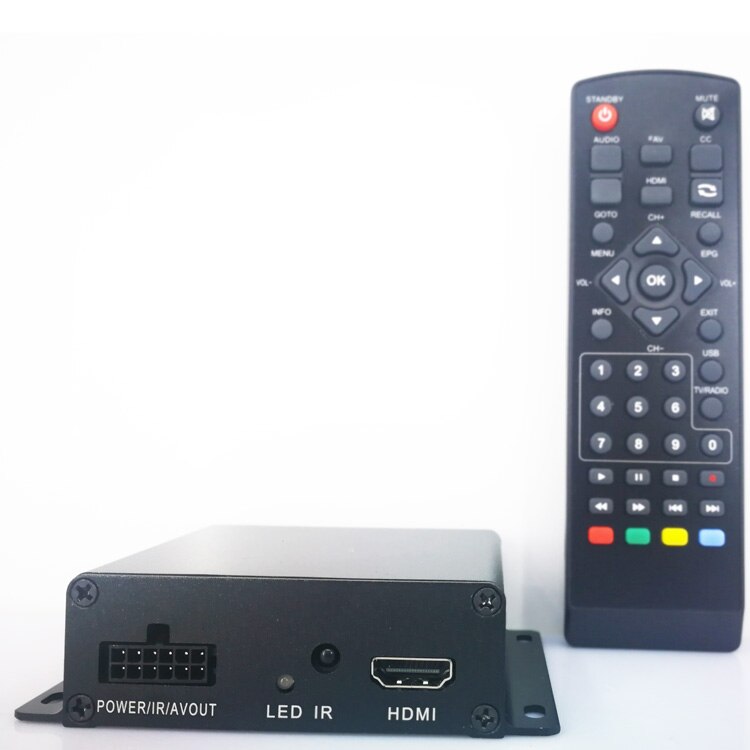 Boîtier de Tuner TV numérique pour voiture, 12V ~ 24V, ISDB-T avec PVR, pour le japon, le brésil et le chili