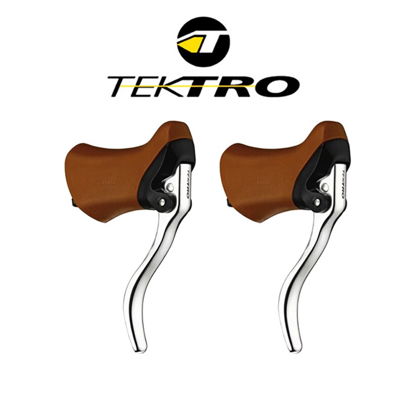 TEKTRO-palanca de freno RL340 para bicicleta de carretera, palanca de aluminio forjado, mecanismo de liberación rápida con capó de goma, manillar de 23,8 y 24,2mm