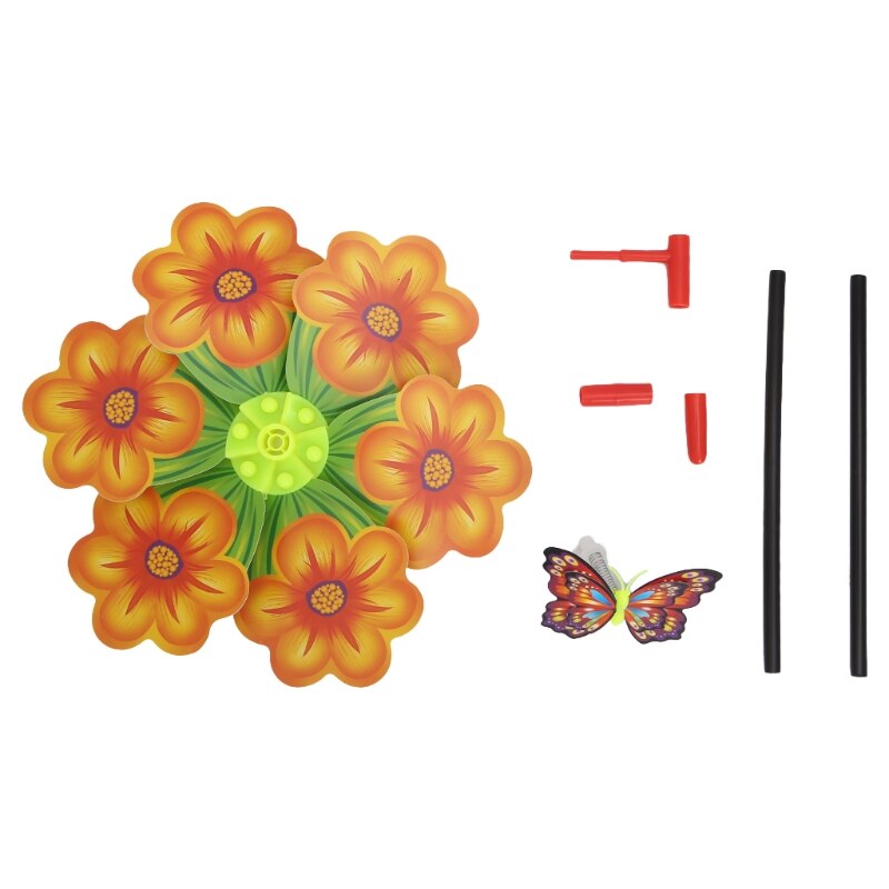 Flower Windmill Wind Spinner Pinwheels Home Garden Yard Decoration