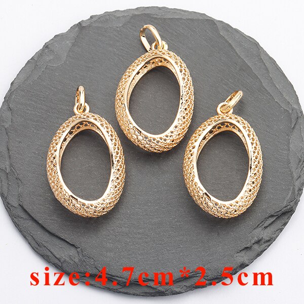 YEGUI M831, accessori dei monili, 18k oro placcato, 0.3 micron, ciondolo fai da te, fatto a mano, fascini, fascini di diy orecchini, monili che fanno, 6 pz/lotto: M83107