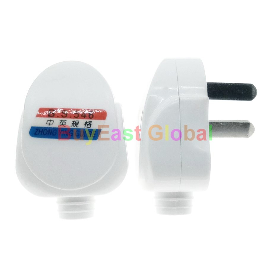 China Standard 3-Pin DIY Rewireable Power Plug AC100~250V 10A White Color