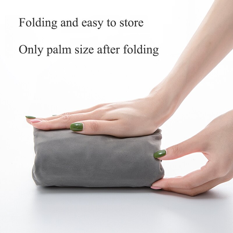 Inflatable Foot Rest Cushion - Travel Pillow for Airplane, Office, Home - 45x31x50cm - Folding - Flocking PVC