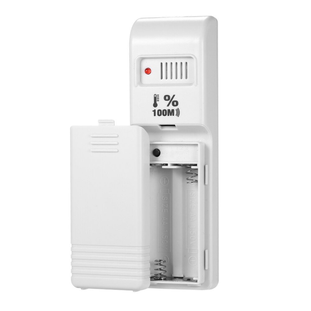 LCD Digital Wireless Indoor/Outdoor Thermometer Hygrometer ℃/℉ Temperature Humidity Meter with Max Min Value Display Transmitter