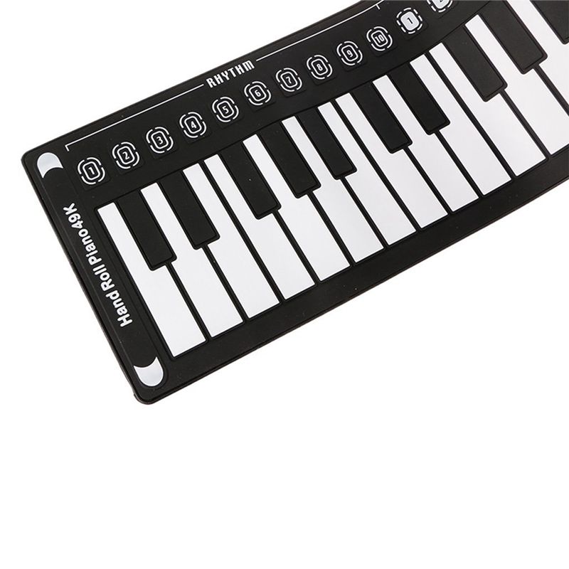 Multi Style Portable 49 Keys Flexible Silicone Roll Up Piano Folding Electronic Keyboard For Children