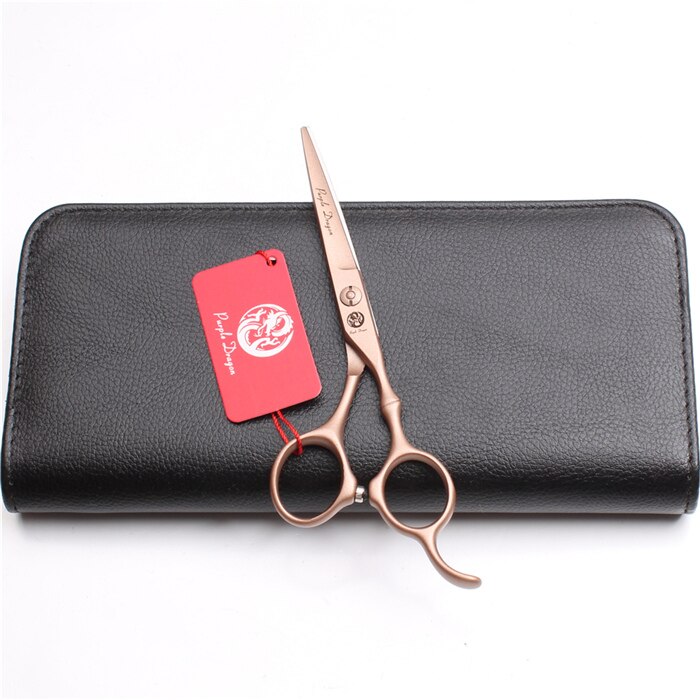6In. 17.5cm 440C Purple Dragon Rose Gold Hairdressing Scissors Thinning Shears Cutting Scissors Hair Scissors Z9030: Z9030 Jin C 6Y
