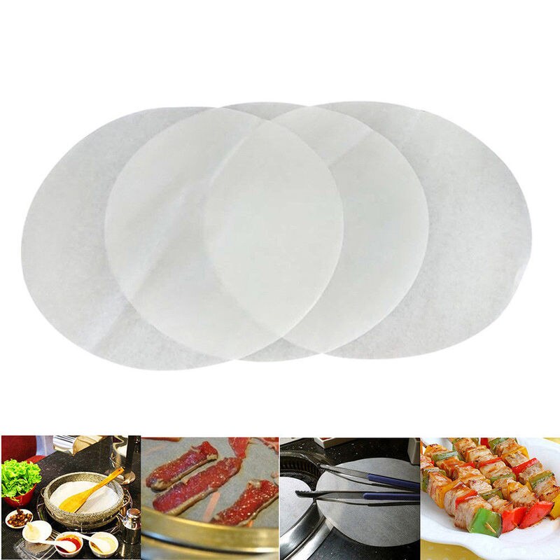 Papier parchemin rond antiadhésif, 50 pièces, 9.5 pouces, doublures de papier de cuisson, pour moules à gâteaux ronds
