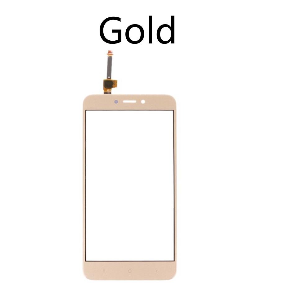4x para xiaomi redmi 4x redmi4x painel da tela de toque sensor lcd display 5.0 "digitador vidro peças reposição: Gold-No tool