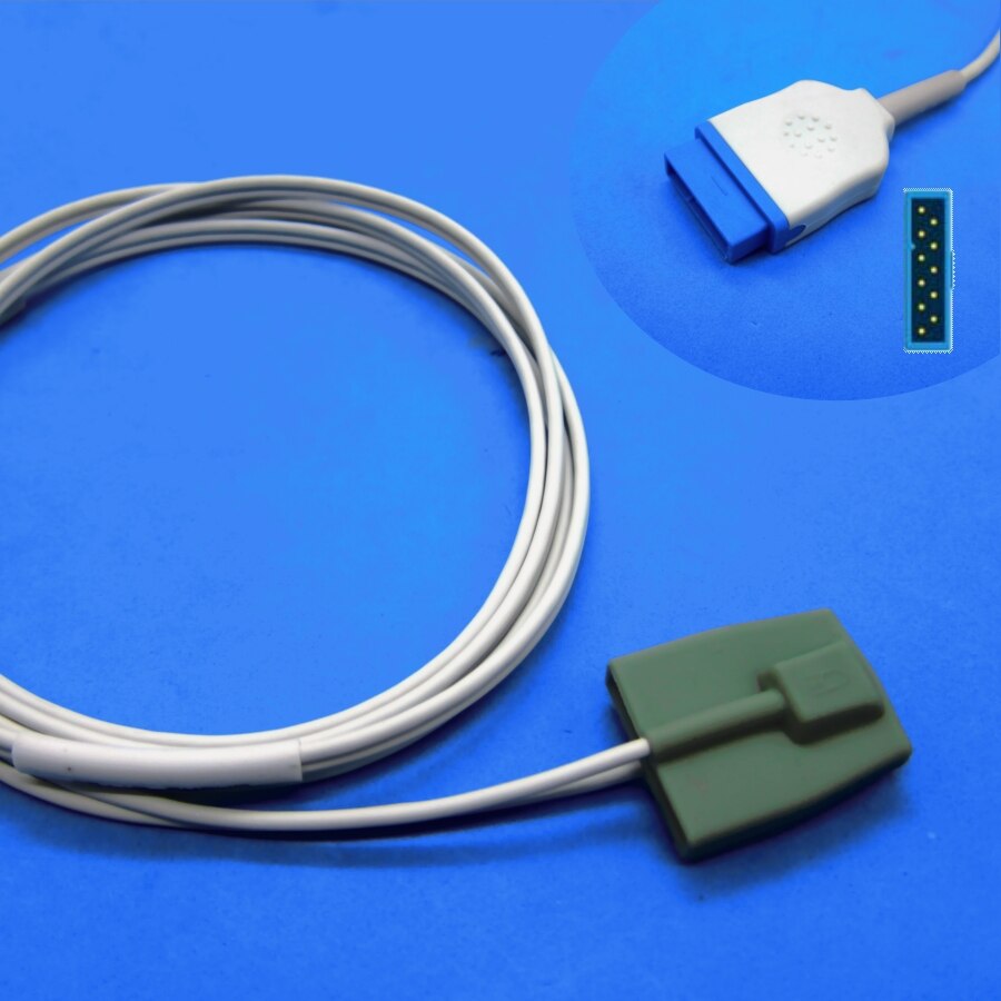 Long cable AWT adult finger clip spo2 sensor for GE dash2500 dash1800 nellcor oximax patient monitor: child silicone
