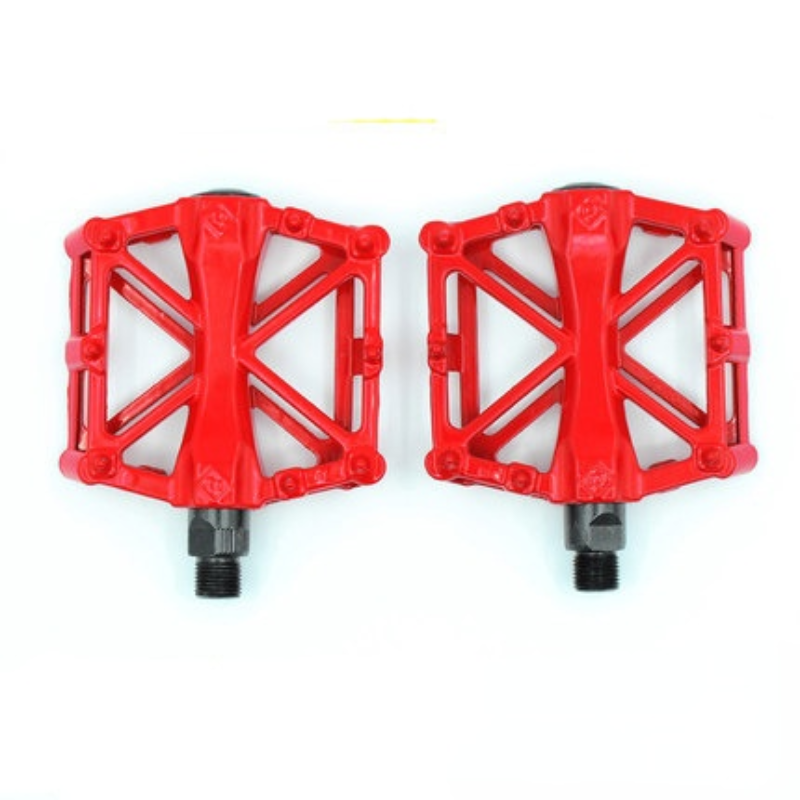 Fiets Pedaal Slijtvastheid Anti Slip Aluminium Fiets Pedal Frame Veilig Fiets Accessoires Voor Bmx Ultralichte Fiets onderdelen: Red