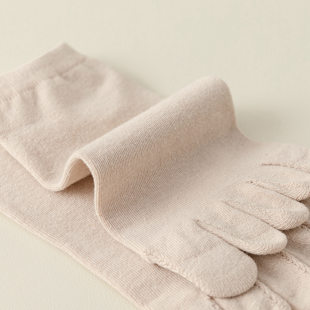 5 paires de chaussettes à orteils pour femmes, avec doigts séparés, en coton de , à cinq doigts, coupe basse, pour Yoga, sport